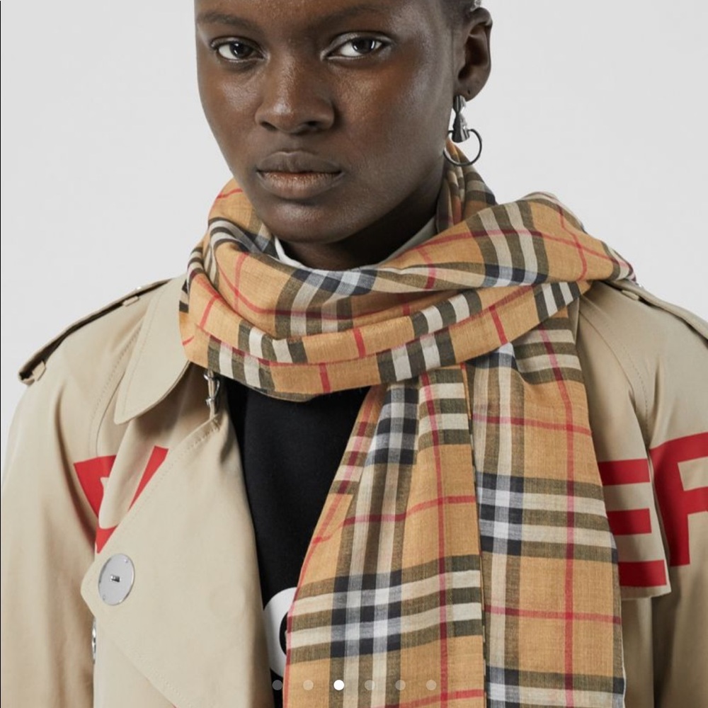 COPY - Burberry authentic vintage gauze scarf
